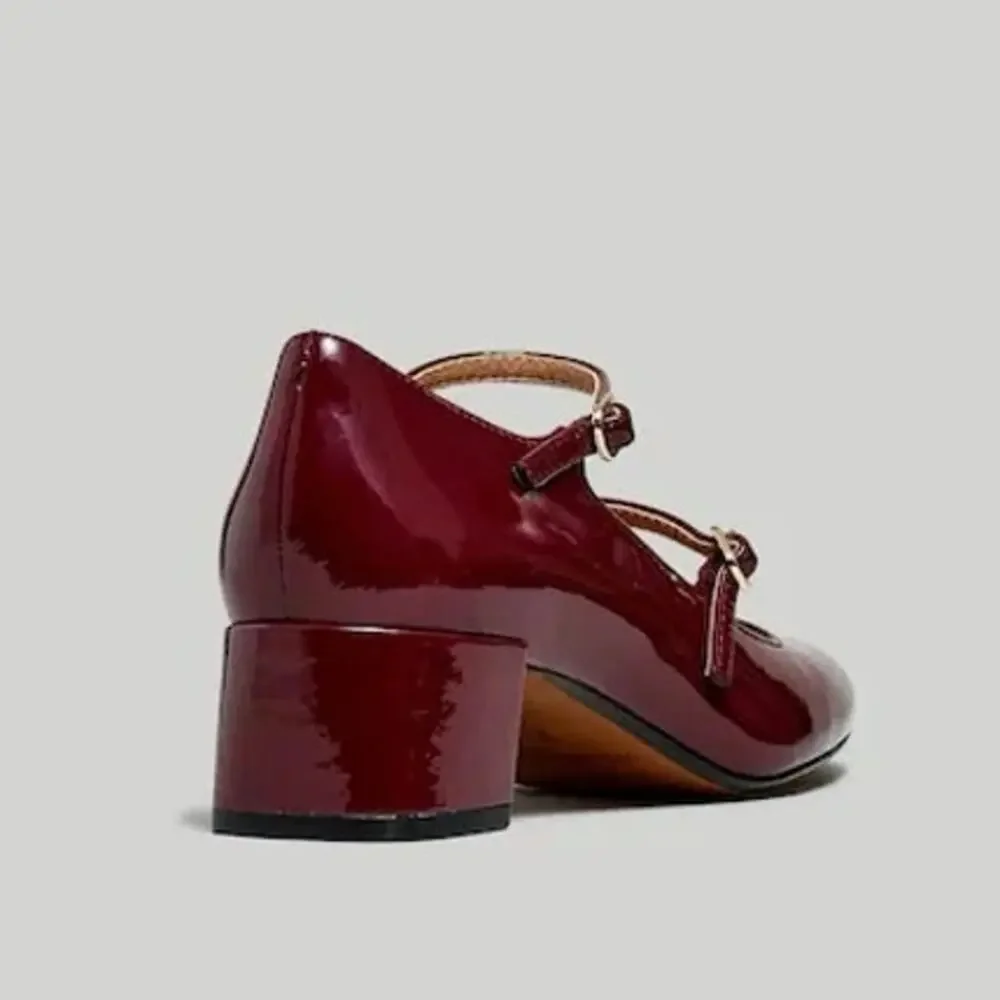 Vintage 60s Womens FSP shoes Musebeck T-Strap Mary Jane Heels Brown Leather Sz 9